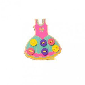 Дитяча Шнурівка для розвитку моторики 15 см Сукня