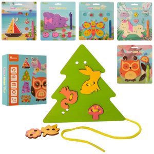 Дерев'яна іграшка Шнурівка