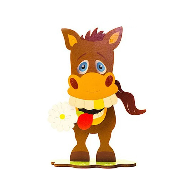 Дитячий конструктор "Конячка" дерев'яний Детский конструктор "Лошадка" деревянный