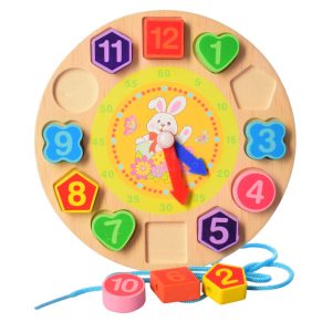 Рамка вкладиш Годинник Limo Toy зі шнурівкою, 18 см Заяць