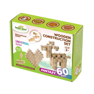 Деревянный конструктор "Фантазия" Igroteco, 60 деталей