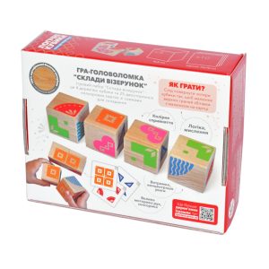 Alternative view of Навчальні логічні кубики "Склади візерунок" Igroteco, 50 завдань на картках