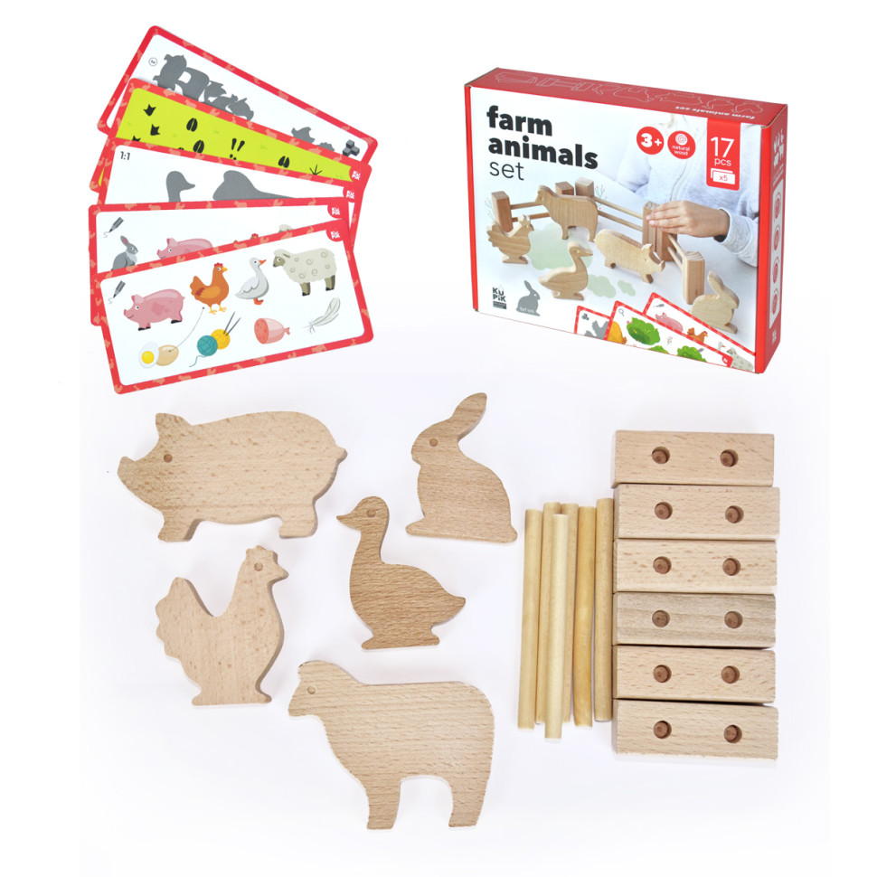 Дерев'яний ігровий набір "Фігурки тварин" Igroteco, 17 деталей Дерев'яний ігровий набір "Фігурки тварин" Igroteco, 17 деталей - Зображення 10