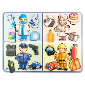 Настільна розвиваюча гра "Професії" Ubumblebees дерев'яна