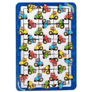 Дерев'яний пазл Трактори Ubumblebees колір, рахунок та напрямки