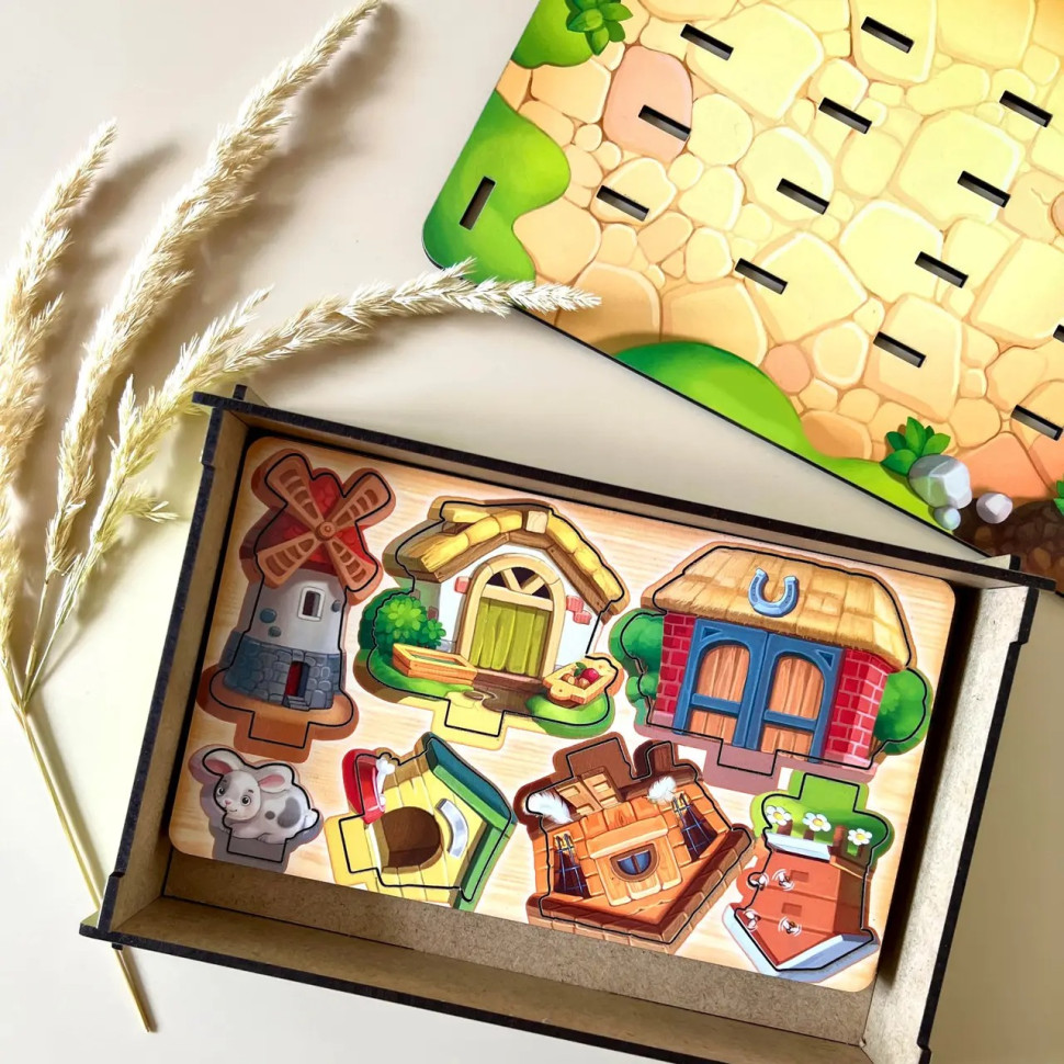 Настільна розвиваюча гра "Панорама: ферма" Ubumblebees з картками Настільна розвиваюча гра "Панорама: ферма" Ubumblebees з картками - Зображення 6
