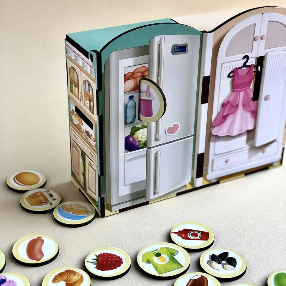 Дерев'яна настільна гра "Їстівне-неїстівне" Ubumblebees сортер-комодик Дерев'яна настільна гра "Їстівне-неїстівне" Ubumblebees сортер-комодик - Зображення 3