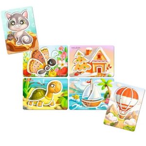 Деревянные трафареты для детей Ubumblebees большие 6 шт