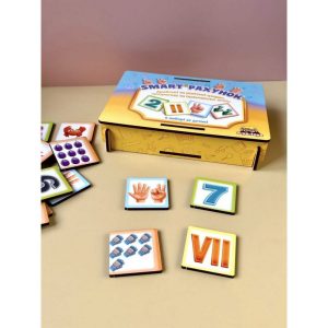 Alternative view of Дерев'яний пазл-сортер "SMART РАХУНОК" Ubumblebees математичий посібник