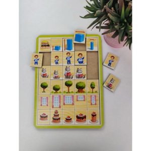 Alternative view of Дерев'яний пазл-сортер "Вкажіть розміри" Ubumblebees, 29 плашок