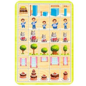 Дерев'яний пазл-сортер "Вкажіть розміри" Ubumblebees, 29 плашок Дерев'яний пазл-сортер "Вкажіть розміри" Ubumblebees, 29 плашок