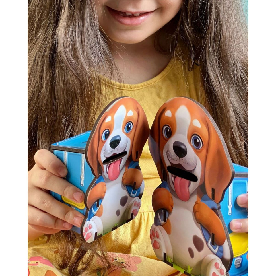 Настільна розвиваюча гра "Нагодуй песиків" Ubumblebees пазл-сортер Настільна розвиваюча гра "Нагодуй песиків" Ubumblebees пазл-сортер - Зображення 2