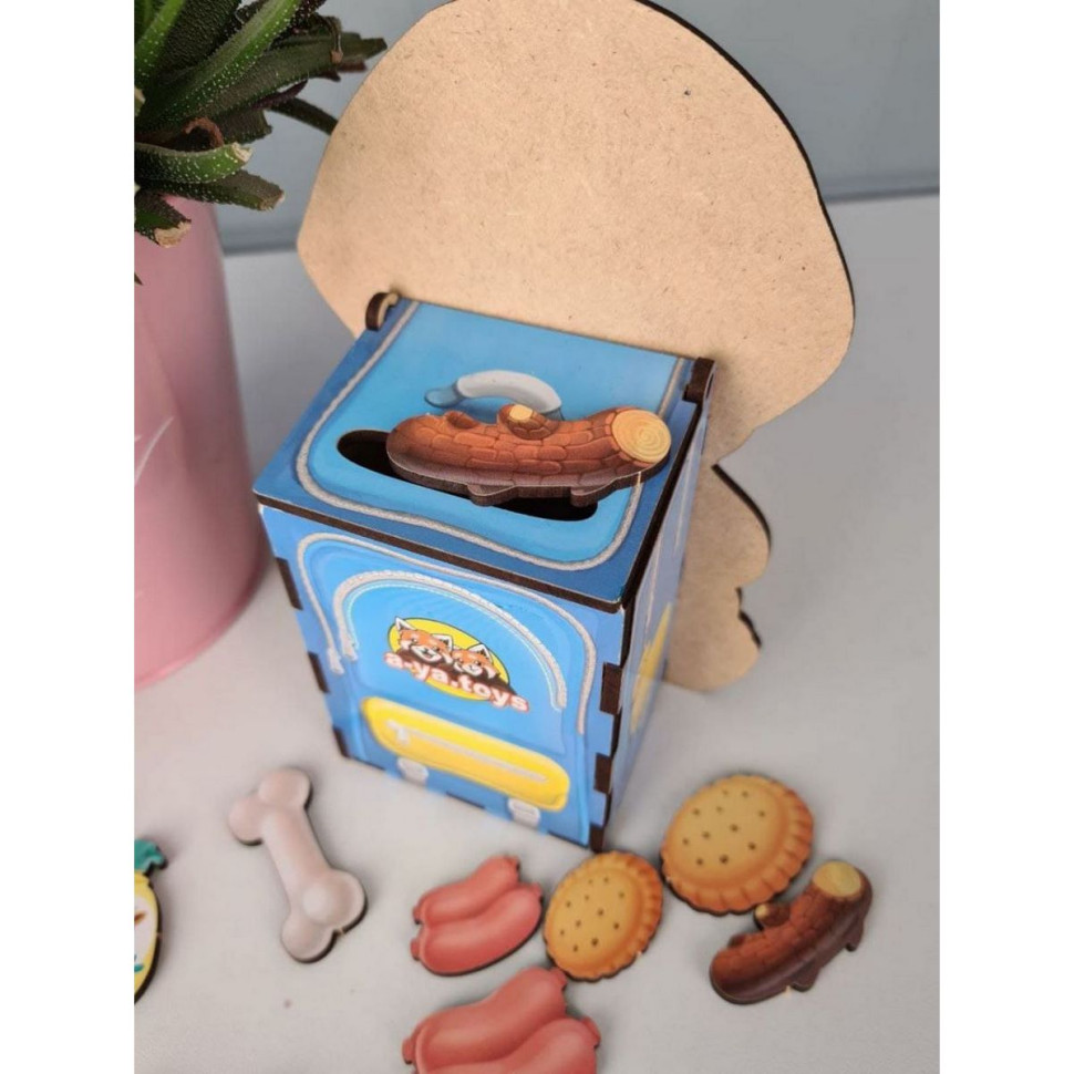 Настільна розвиваюча гра "Нагодуй песиків" Ubumblebees пазл-сортер Настільна розвиваюча гра "Нагодуй песиків" Ubumblebees пазл-сортер - Зображення 5