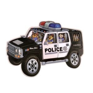 Alternative view of Дерев'яний пазл-сортер "Поліція" Ubumblebees, 25 деталей