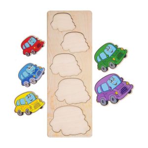 Alternative view of Настольная игра-сортер "Машинки" Ubumblebees больше-меньше