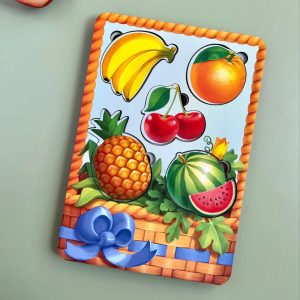 Alternative view of Настольная развивающая игра "Корзина с фруктами-1" Ubumblebees сортер-вкладыш