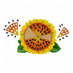 Alternative view of Дерев'яний пазл-вкладиш "Соняшник" Ubumblebees сортер-рахунок