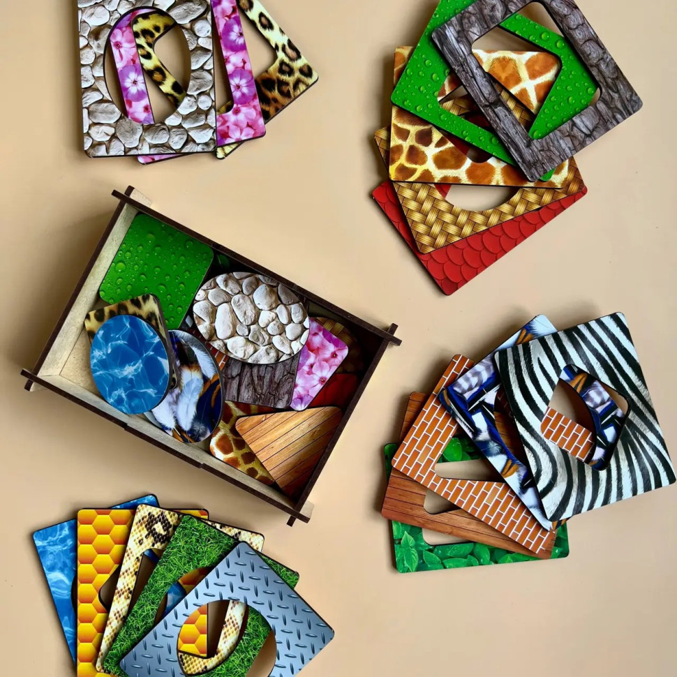 Дерев'яні Дощечки Сегена "Пер'я" Ubumblebees з візерунками Дерев'яні Дощечки Сегена "Пер'я" Ubumblebees з візерунками — изображение 2