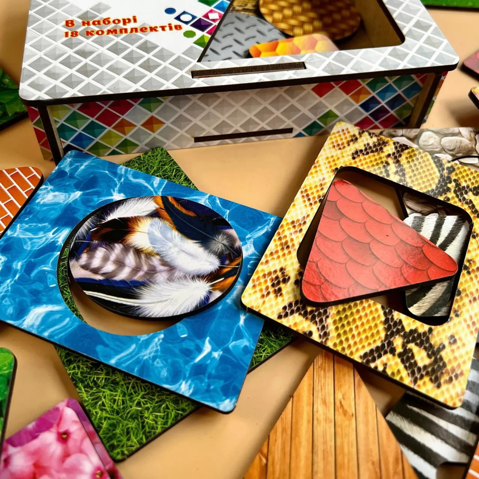 Дерев'яні Дощечки Сегена "Пер'я" Ubumblebees з візерунками Дерев'яні Дощечки Сегена "Пер'я" Ubumblebees з візерунками — изображение 5