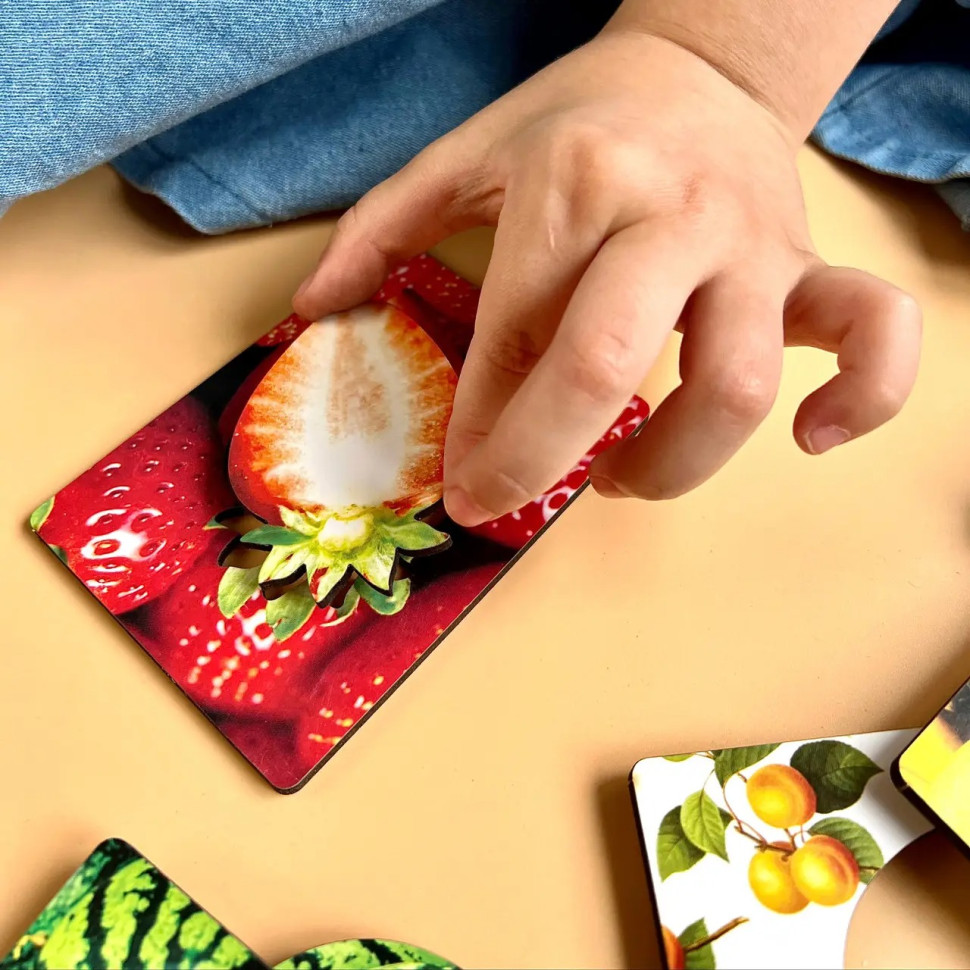 Дерев'яні Дощечки Сегена "Фрукти" Ubumblebees з візерунками Деревянные Дощечки Сегена «Фрукты» Ubumblebees с узорами — изображение 3