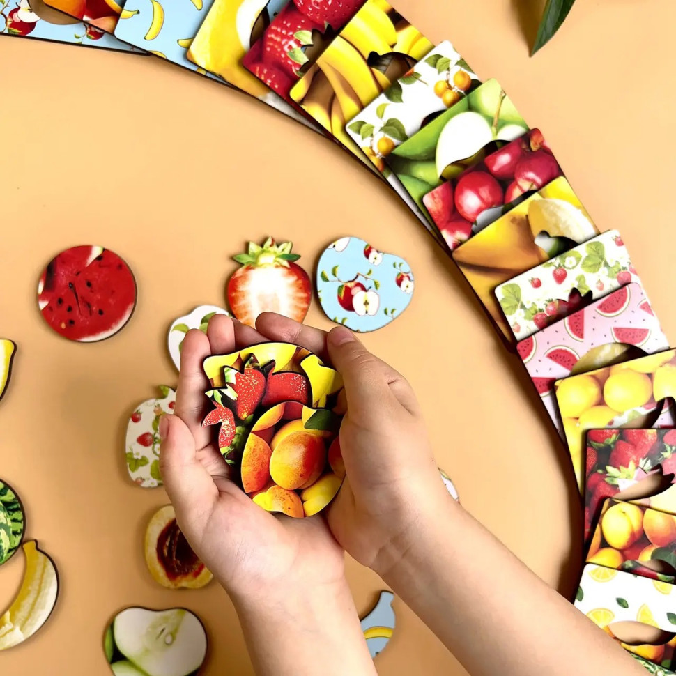 Дерев'яні Дощечки Сегена "Фрукти" Ubumblebees з візерунками Деревянные Дощечки Сегена «Фрукты» Ubumblebees с узорами — изображение 4