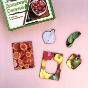 Alternative view of Деревянные Дощечки Сегена «Овощи» Ubumblebees с узорами