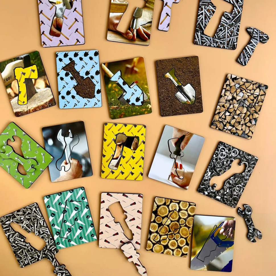 Дерев'яні Дощечки Сегена "Інструменти" Ubumblebees з візерунками Деревянные Дощечки Сегена «Инструменты» Ubumblebees с узорами — изображение 5