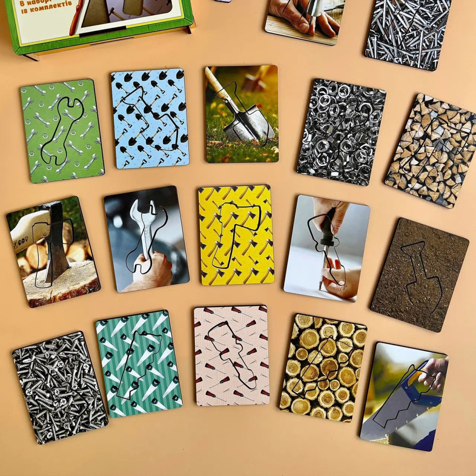 Дерев'яні Дощечки Сегена "Інструменти" Ubumblebees з візерунками Деревянные Дощечки Сегена «Инструменты» Ubumblebees с узорами — изображение 6