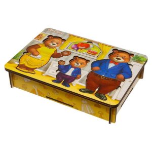 Alternative view of Настільна гра "Вдягни ведмедиків" Ubumblebees дерев'яна