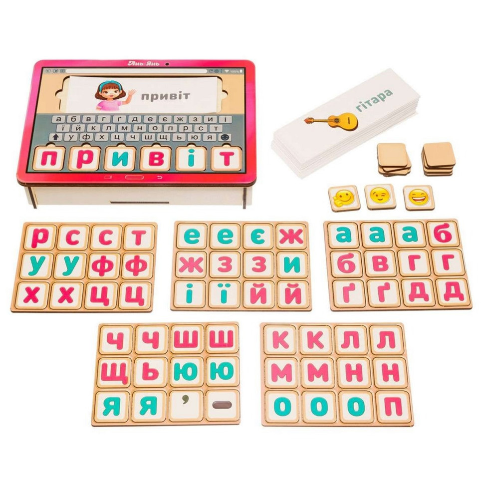 Планшет для дівчаток "Збери слово за картинкою" Ubumblebees українською мовою Планшет для дівчаток "Збери слово за картинкою" Ubumblebees українською мовою - Зображення 5