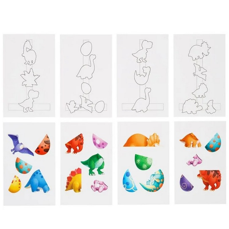 Дерев'яна настільна гра "Долина динозаврів" Ubumblebees на липучках Дерев'яна настільна гра "Долина динозаврів" Ubumblebees на липучках - Зображення 4