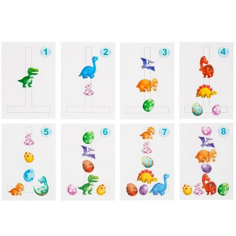 Дерев'яна настільна гра "Долина динозаврів" Ubumblebees на липучках Дерев'яна настільна гра "Долина динозаврів" Ubumblebees на липучках - Зображення 5