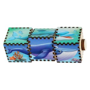 Alternative view of Дерев'яні кубики "Водний світ" Ubumblebees обертаються