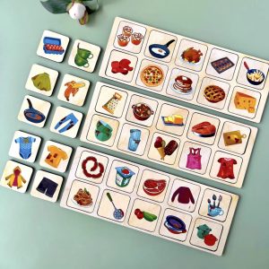 Alternative view of Дерев'яна настільна гра "Побутова техніка" Ubumblebees сортер-комодик