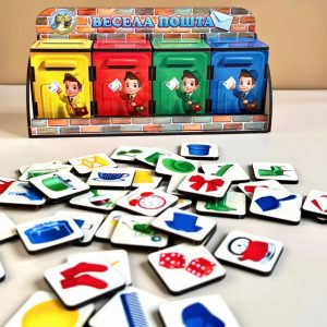 Alternative view of Дерев'яна настільна гра "Веселий листоноша" Ubumblebees сортер-комодик