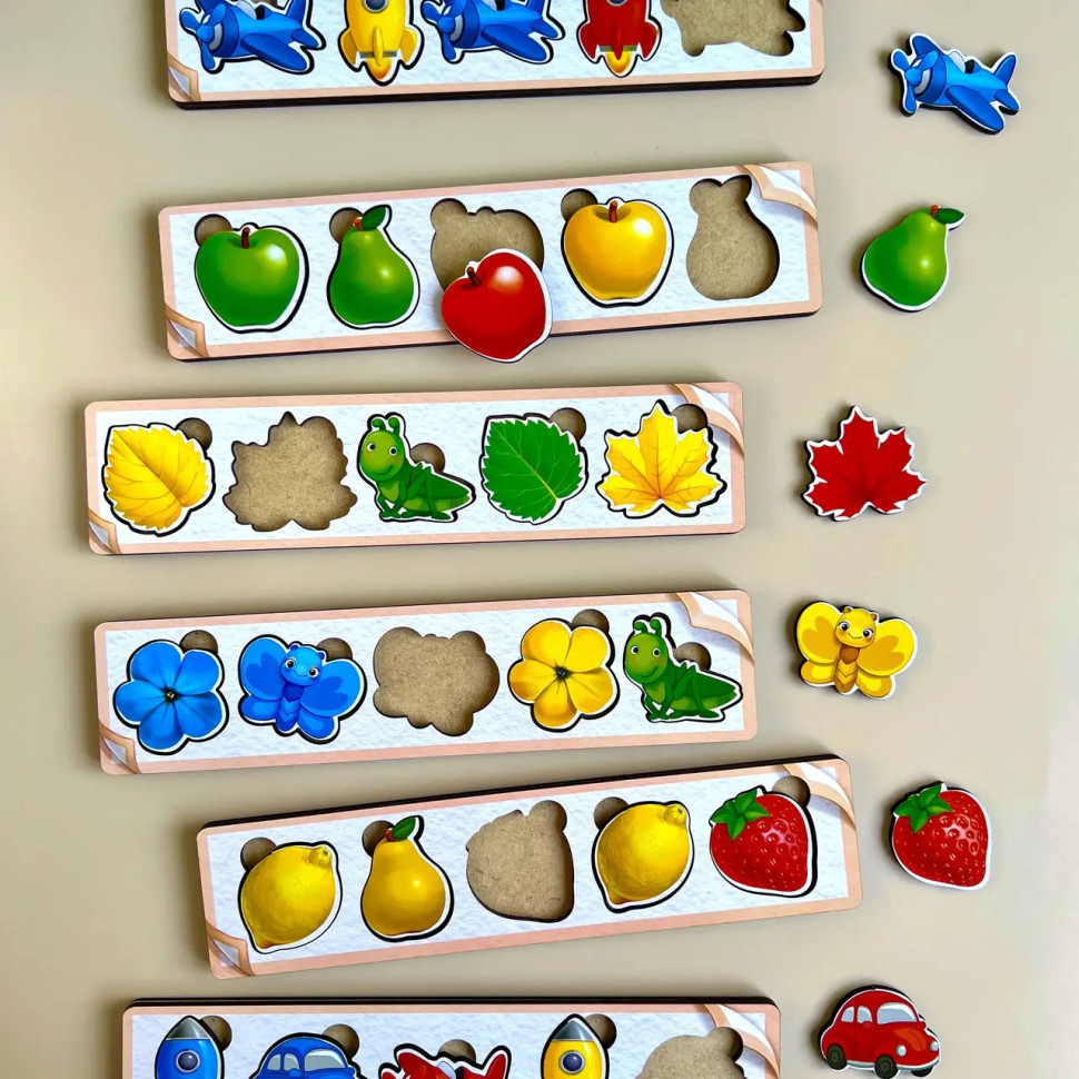 Дерев'яна настільна гра "Кольори" Ubumblebees сортер-комодик Дерев'яна настільна гра "Кольори" Ubumblebees сортер-комодик - Зображення 3