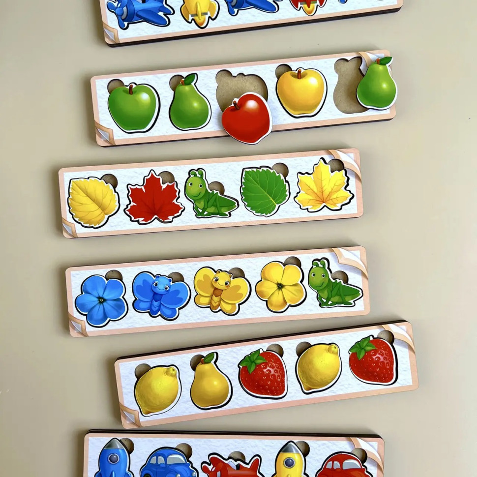 Дерев'яна настільна гра "Кольори" Ubumblebees сортер-комодик Дерев'яна настільна гра "Кольори" Ubumblebees сортер-комодик - Зображення 4