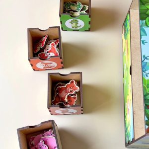 Alternative view of Дерев'яна настільна гра "Тварини" Ubumblebees сортер-комодик