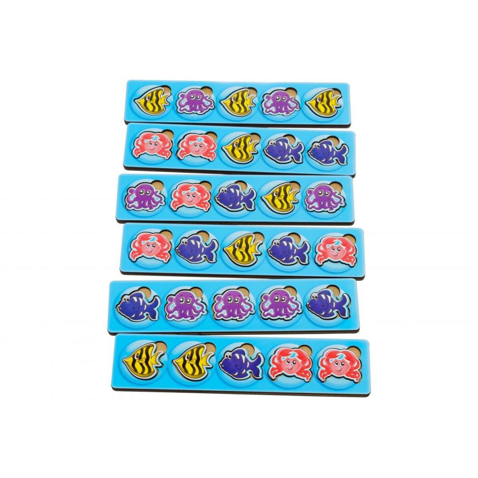 Дерев'яна настільна гра "Морські жителі-1" Ubumblebees сортер-комодик Дерев'яна настільна гра "Морські жителі-1" Ubumblebees сортер-комодик - Зображення 2