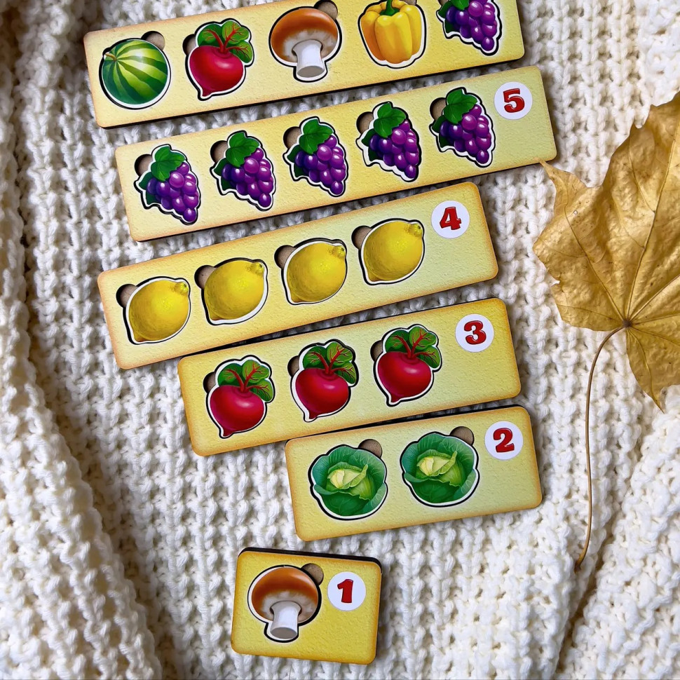 Дерев'яна настільна гра "Рахунок -1" Ubumblebees сортер-комодик Дерев'яна настільна гра "Рахунок -1" Ubumblebees сортер-комодик - Зображення 2