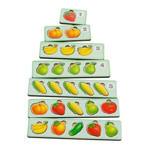 Alternative view of Дерев'яна настільна гра "Рахунок-2" Ubumblebees сортер-комодик