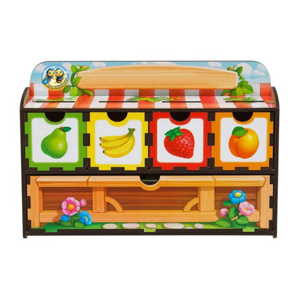 Дерев'яна настільна гра "Рахунок-2" Ubumblebees сортер-комодик Дерев'яна настільна гра "Рахунок-2" Ubumblebees сортер-комодик - Зображення 3