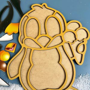 Alternative view of Деревянный пазл-вкладыш «Пингвин» Ubumblebees пазл-контур