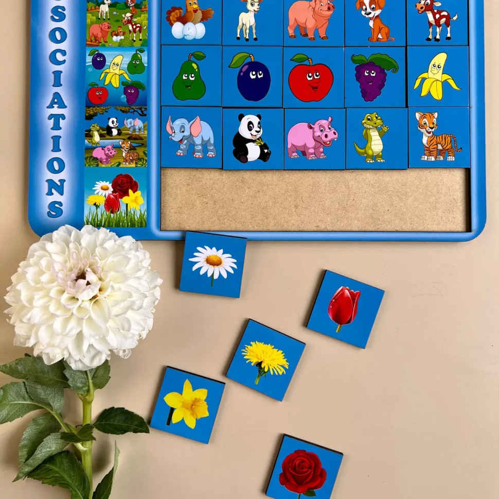 Дерев'яний пазл-вкладиш "Асоціації - 2 Ubumblebees, 25 плашок Деревянный пазл-вкладыш «Ассоциации — 2 Ubumblebees, 25 плашек — изображение 2