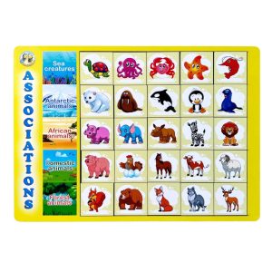 Дерев'яний пазл-вкладиш "Асоціації - види тварин" Ubumblebees, 25 плашок