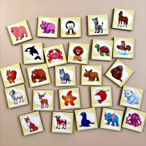 Alternative view of Дерев'яний пазл-вкладиш "Асоціації - види тварин" Ubumblebees, 25 плашок