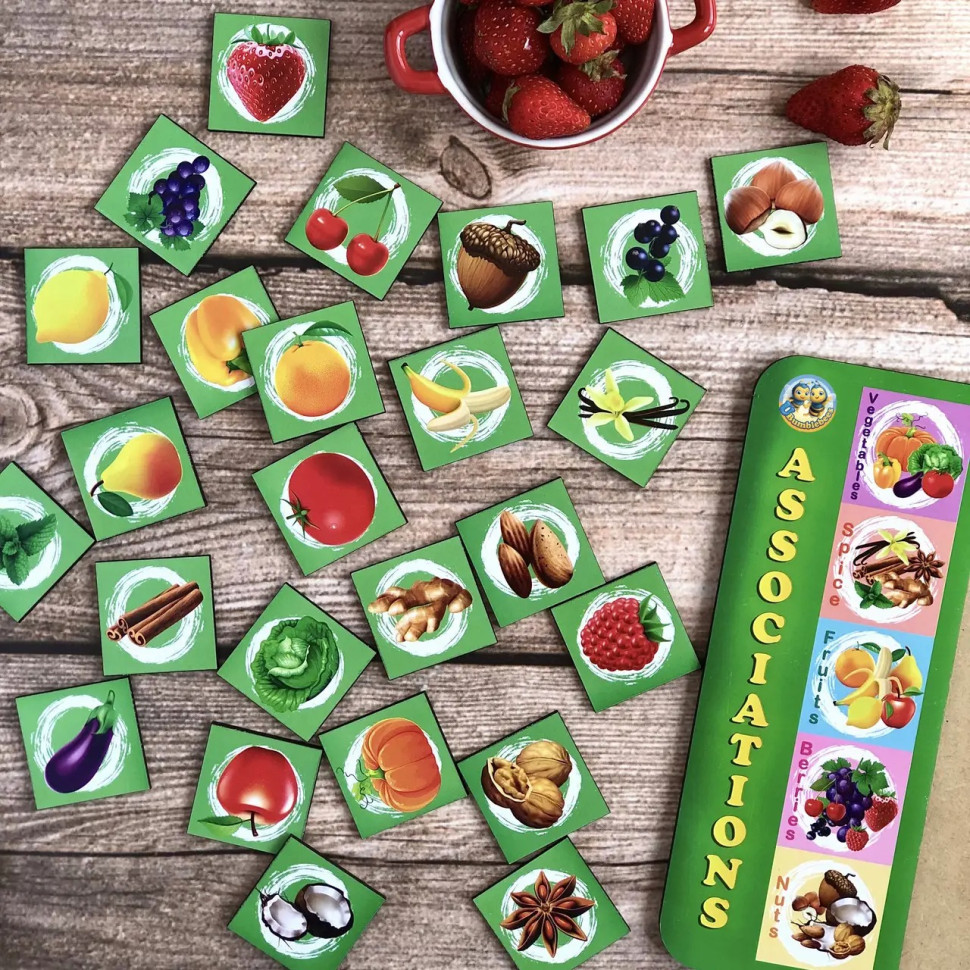 Дерев'яний пазл-вкладиш "Асоціації - 5" Ubumblebees, 25 плашок Дерев'яний пазл-вкладиш "Асоціації - 5" Ubumblebees, 25 плашок - Зображення 2