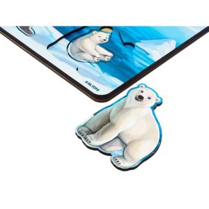 Alternative view of Дерев'яний пазл-вкладиш "Арктика" Ubumblebees мама та малюк