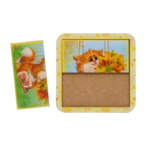 Alternative view of Дерев'яний пазл-вкладиш "Котик - 2" Ubumblebees розрізний