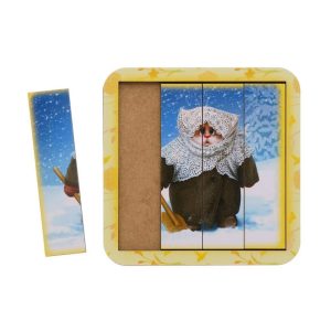 Alternative view of Дерев'яний пазл-вкладиш "Котик - 3" Ubumblebees розрізний